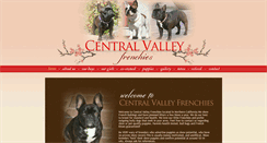 Desktop Screenshot of centralvalleyfrenchies.com