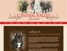 Tablet Screenshot of centralvalleyfrenchies.com
